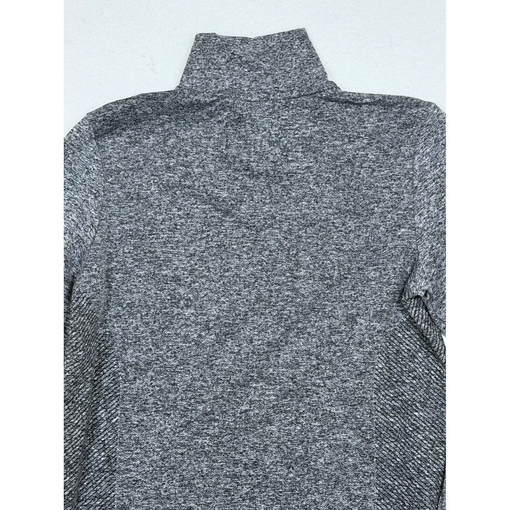 Nike Golf Dri‎ FIT Mens Gray Heather 1/4 Zip Long Sleeve Pullover Top M